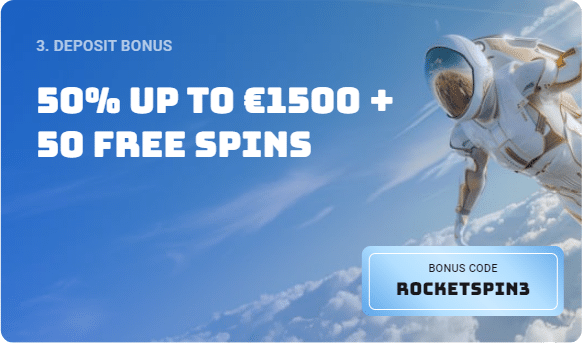 Rocketspin Casino Third Deposit Bonus